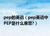 pep的英语（pep英语中PEP是什么意思?）
