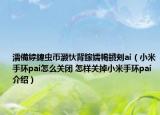 濡備綍鍏虫帀灏忕背鎵嬬幆鐨刾ai（小米手环pai怎么关闭 怎样关掉小米手环pai介绍）