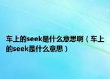 车上的seek是什么意思啊（车上的seek是什么意思）