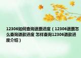 12306如何查询退票进度（12306退票怎么查询退款进度 怎样查询12306退款进度介绍）