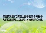 三国情况图(1)请在上图中的三个方框中大致位置填写三国名称(2)请用形式表达