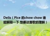 Delis（Pice 的chow chow 谁能解释一下 想要这首歌的理解）