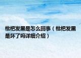 枇杷发黑是怎么回事（枇杷发黑是坏了吗详细介绍）