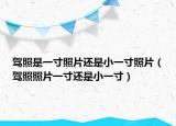 驾照是一寸照片还是小一寸照片（驾照照片一寸还是小一寸）