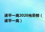 遂平一高2020光荣榜（遂平一高）