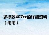 求标致407cc的详细资料（谢谢）