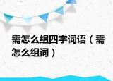 需怎么组四字词语（需怎么组词）