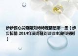 步步惊心吴奇隆刘诗诗定情是哪一集（步步惊情 2014年吴奇隆刘诗诗主演电视剧）