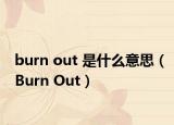 burn out 是什么意思（Burn Out）