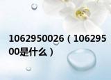 1062950026（10629500是什么）