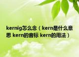 kernig怎么念（kern是什么意思 kern的音标 kern的用法）