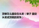 顶簪怎么固定在头发（簪子 固定头发或顶戴的发饰）