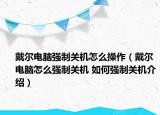 戴尔电脑强制关机怎么操作（戴尔电脑怎么强制关机 如何强制关机介绍）