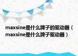maxsine是什么牌子的驱动器（maxsine是什么牌子驱动器）