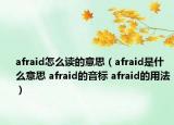 afraid怎么读的意思（afraid是什么意思 afraid的音标 afraid的用法）