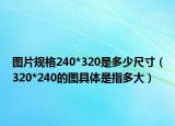图片规格240*320是多少尺寸（320*240的图具体是指多大）