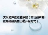文玩葫芦盘红的原理（文玩葫芦越盘越红越亮的正确开启方式）