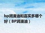bp润滑油和嘉实多哪个好（BP润滑油）