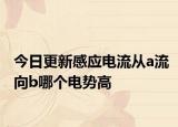 今日更新感应电流从a流向b哪个电势高