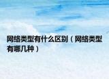 网络类型有什么区别（网络类型有哪几种）