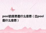 pool的意思是什么意思（出pool是什么意思）
