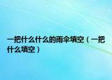 一把什么什么的雨伞填空（一把什么填空）