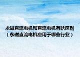 永磁直流电机和直流电机有啥区别（永磁直流电机应用于哪些行业）