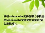 手机videocache文件在哪（手机里的videoCache文件夹什么意思?可以删除吗?）