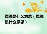 焊线是什么意思（焊线是什么意思）