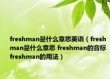 freshman是什么意思英语（freshman是什么意思 freshman的音标 freshman的用法）