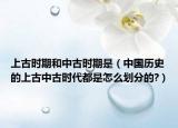上古时期和中古时期是（中国历史的上古中古时代都是怎么划分的?）