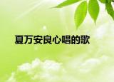 夏万安良心唱的歌