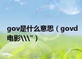 gov是什么意思（govd电影\