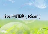 riser卡用途（Riser）