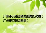 广州市交通运输局副局长沈颖（广州市交通运输局）