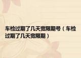 车检过期了几天宽限期号（车检过期了几天宽限期）