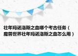 壮年玛诺洛斯之血哪个考古任务（魔兽世界壮年玛诺洛斯之血怎么用）