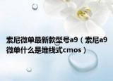 索尼微单最新款型号a9（索尼a9微单什么是堆栈式cmos）
