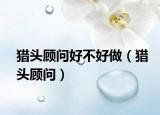 猎头顾问好不好做（猎头顾问）
