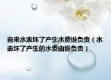 自来水表坏了产生水费谁负责（水表坏了产生的水费由谁负责）