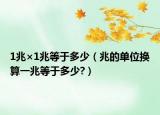 1兆×1兆等于多少（兆的单位换算一兆等于多少?）