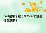 cart是哪个键（汽车car按键是什么意思）