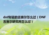 dnf年轻的吉赛尔怎么过（DNF吉赛尔研究所怎么过）