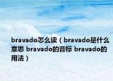 bravado怎么读（bravado是什么意思 bravado的音标 bravado的用法）