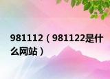981112（981122是什么网站）