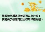 核酸检测后还是黄码可以出行吗（黄码做了核酸可以出行吗详细介绍）