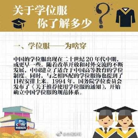 粉色、黄色、白色……毕业生快来了解下学位服！