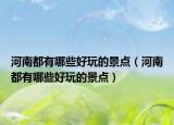 河南都有哪些好玩的景点（河南都有哪些好玩的景点）