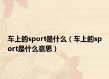 车上的sport是什么（车上的sport是什么意思）