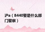 沪a（8440警是什么部门警察）